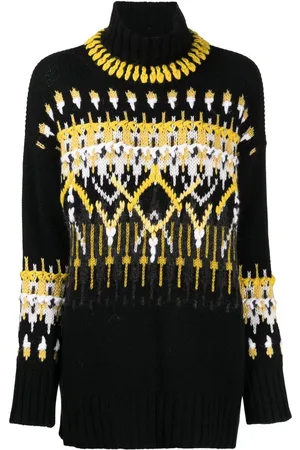 ERMANNO SCERVINO Intarsia-knit chunky sweater