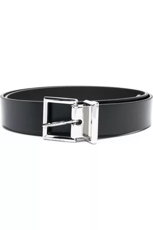 Calvin Klein Logo-debossed leather belt