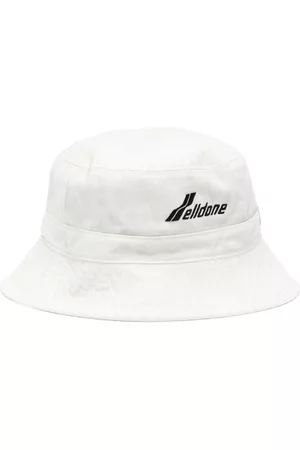 We11 Done Men Hats - Logo-embroidered bucket hat