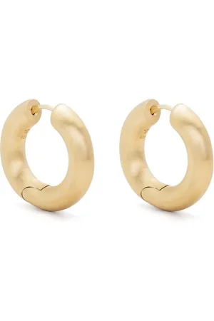 TOM WOOD Chunky Hoops Satin earrings