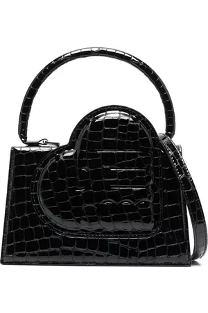 ESTER MANAS Logo crocodile-embossed tote bag