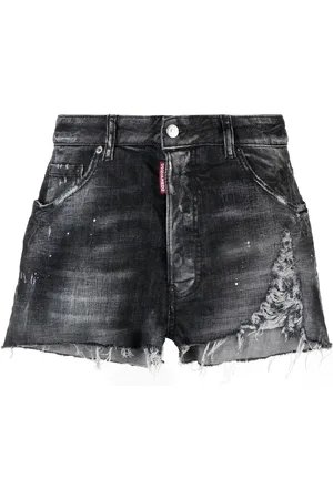 Dsquared2 Distressed-effect denim shorts