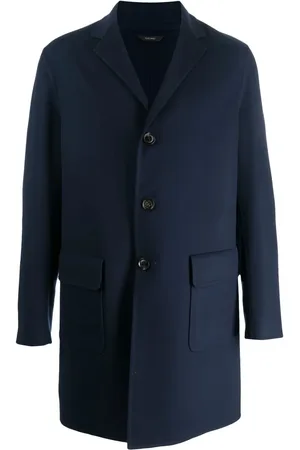 COLOMBO Notched-collar single-breasted coat