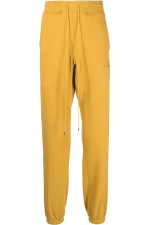 Rhude Embroidered-logo drawstring track pants