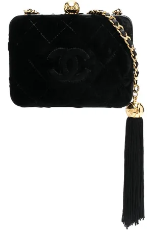 CHANEL 1991-1994 logo stitch crossbody bag