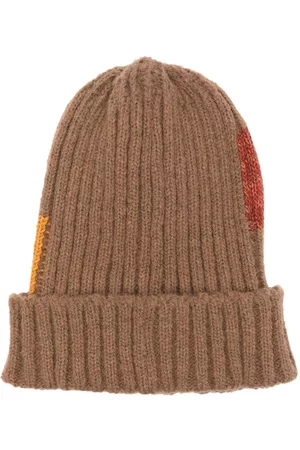 KAPITAL Logo ribbed-knit beanie