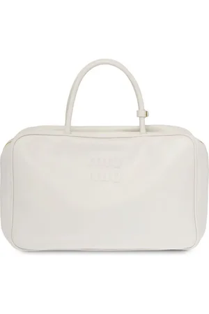 Miu Miu logo-embossed Leather Shoulder Bag - Farfetch