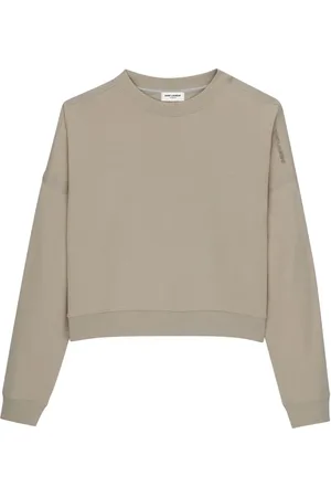 Saint Laurent Cropped cotton sweater