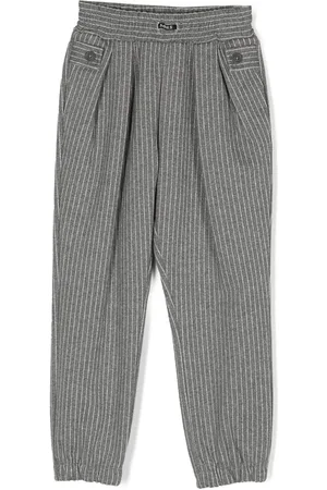 MONNALISA Striped tailored-cut trousers