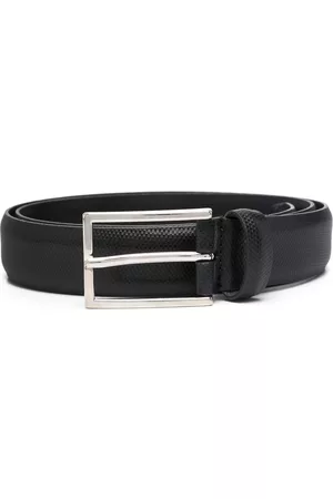 D4.0 Buckle-fastening leather belt