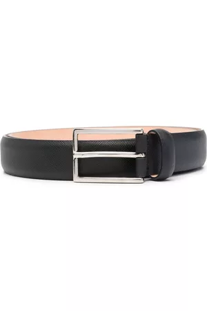 D4.0 Buckle-fastening leather belt