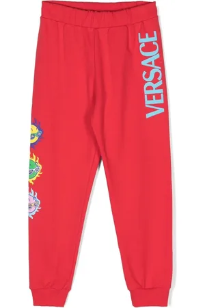 VERSACE Logo-print track pants