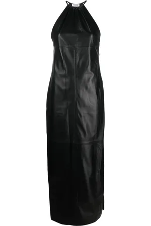 Filippa K Leather halter-neck maxi dress