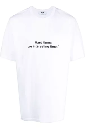 Msgm Slogan-print cotton T-Shirt