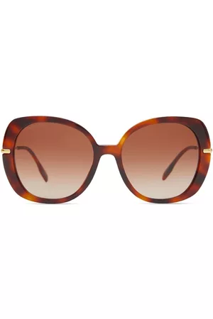Burberry Icon Stripe square-frame sunglasses