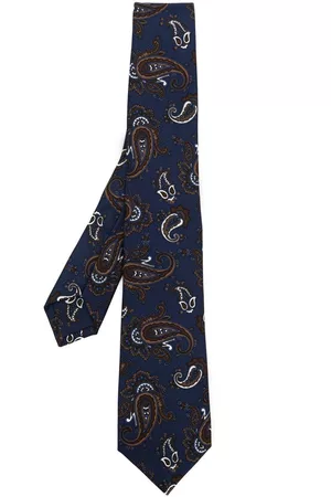 Kiton Paisley-jacquard silk tie