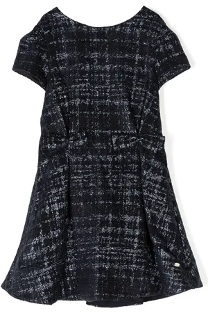 Tartine Et Chocolat Tweed metallic-detailing dress