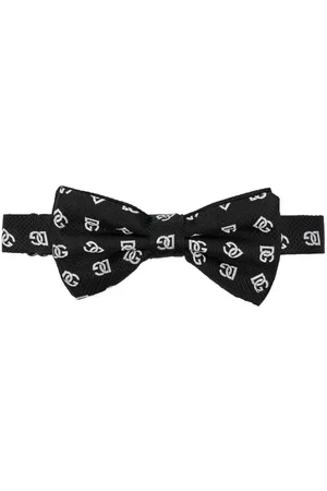 Dolce & Gabbana Boys Bow Ties - All-over logo-print bow tie
