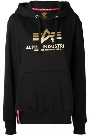 Alpha Industries Logo-print cotton-blend hoodie
