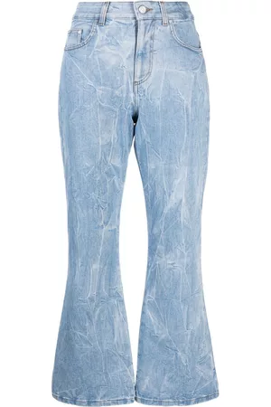 Stella McCartney Logo-patch cropped jeans
