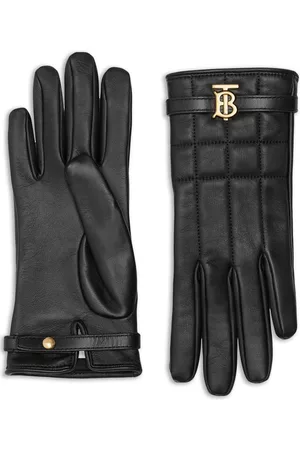 Burberry Women Gloves - Silk-lined quilted leather gloves