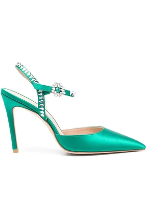 Stuart Weitzman Gemcut 100mm ankle-strap pumps