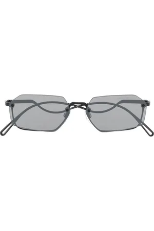 Emporio Armani Rimless geometric-frame sunglasses