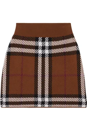 Burberry Exaggerated Check jacquard mini skirt