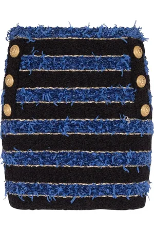 Balmain Button-detail pencil skirt