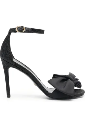Stuart Weitzman Nudist Curve Loveknot 100mm sandals
