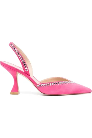 Stuart Weitzman Gemcut XCurve 85mm slingback pumps