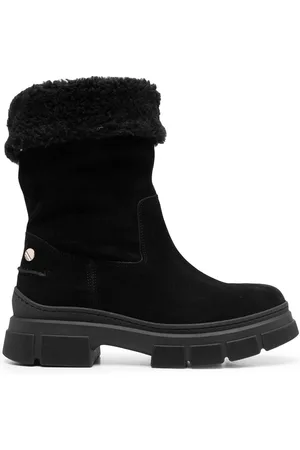 Tommy Hilfiger Shearling lining suede boots