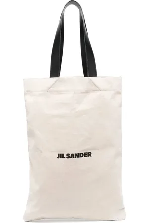 Jil Sander Logo-print linen tote bag