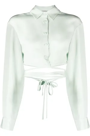 CHRISTOPHER ESBER Tie-fastening silk shirt