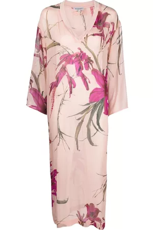 Gianfranco Ferré 1990s floral silk dress