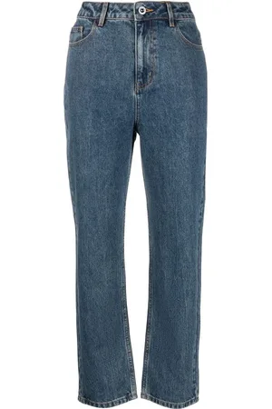 Self-Portrait Mid-rise straight-leg jeans