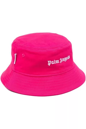 Palm Angels Girls Hats - Smiley-patch bucket hat