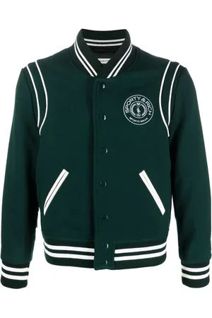 Sporty & Rich Logo embroidered varsity jacket