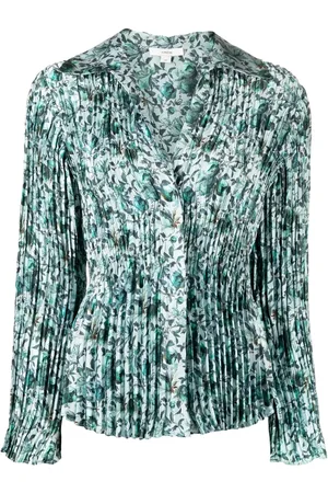 Vince Berry blooms pleated shirt