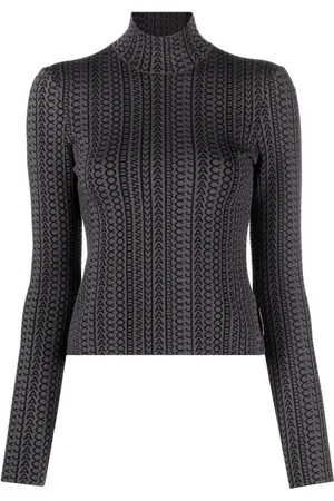 Marc Jacobs The Monogram compact-knit mock-neck jumper