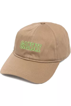 Ganni Logo-embroidered baseball cap