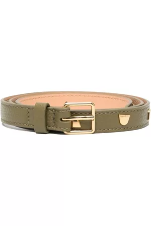 Coccinelle Women Belts - Studded leather skinny belt
