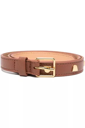 Coccinelle Studded leather skinny belt