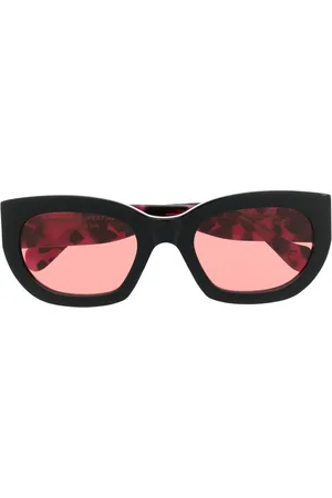 Retrosuperfuture Tortoiseshell-effect round-frame sunglasses