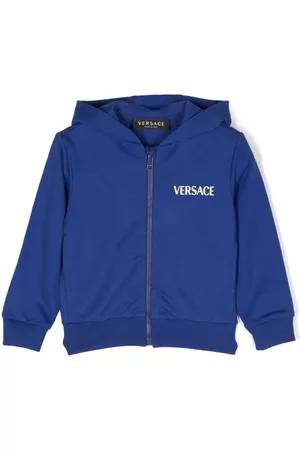 VERSACE Logo-print hoodie