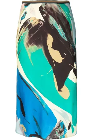 Paul Smith Patterned high-waisted midi skirt