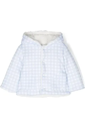 PATACHOU Check-print hooded coat