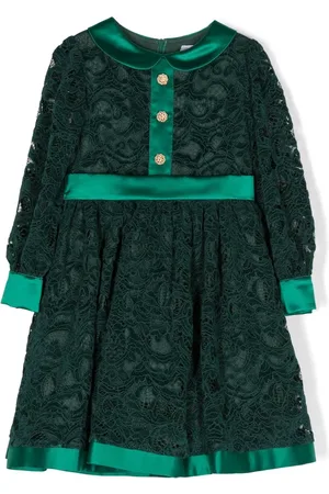 PATACHOU Lace long-sleeve midi dress