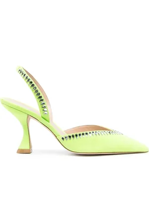 Stuart Weitzman Gemcut XCurve 85mm slingback pumps