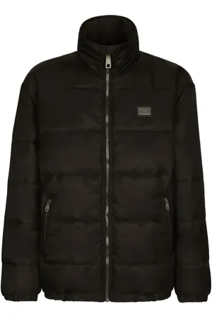 Dolce & Gabbana Logo-tag high-neck padded jacket